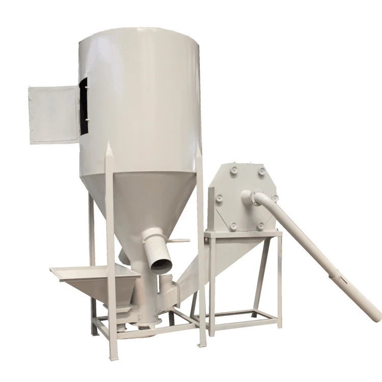 Horizontal poultry feed making and mixing machine Horizontal poultry feed making and mixing machine
